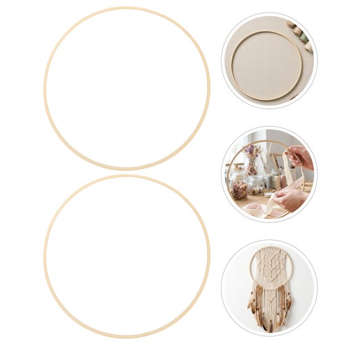 6pcs wooden rings for - 6pcs, macrame