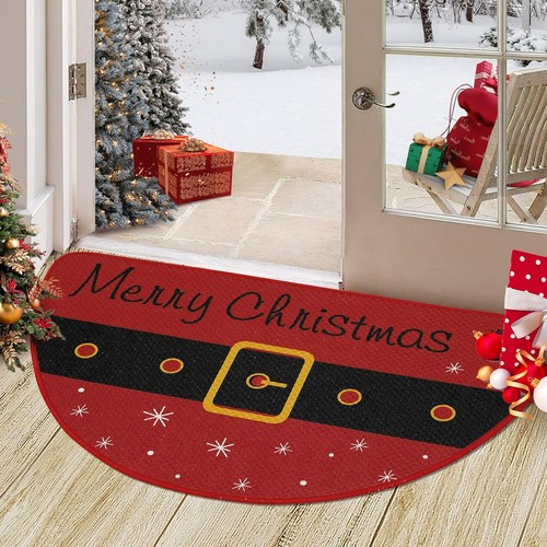 Red semicircular christmas - red,