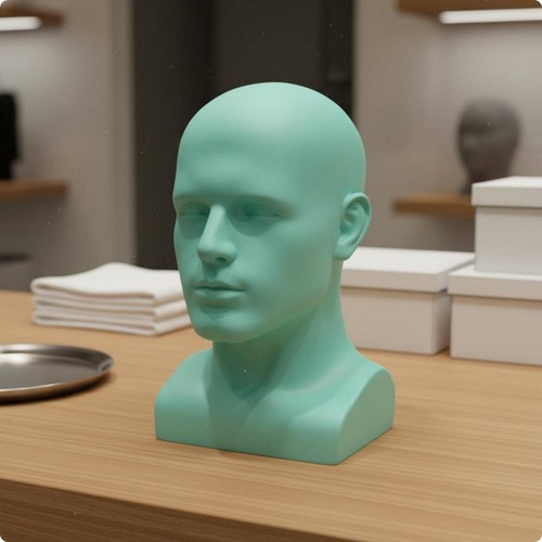 Male mannequin head - male,