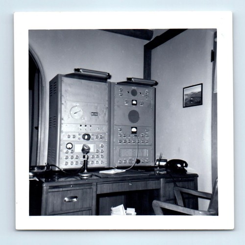 Old vintage square photo desk - vintage,