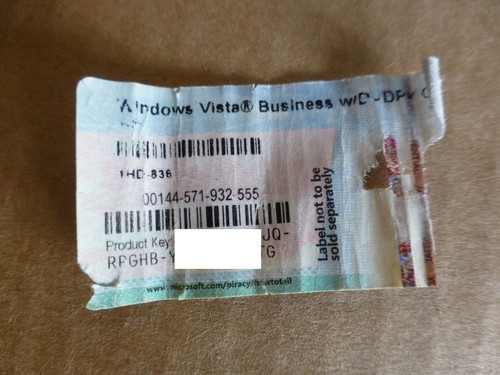 Windows vista business license - vista,