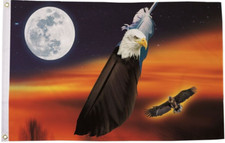 Eagle Feather and Moon