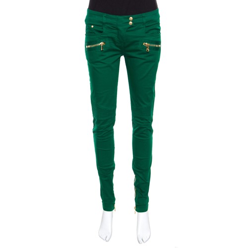 Balmain green denim ribbed - balmain,