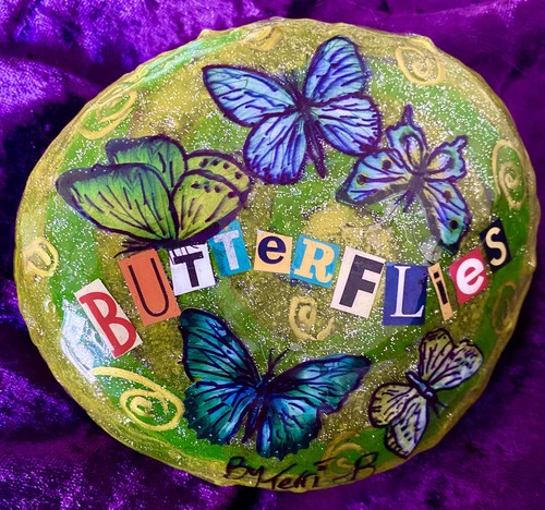 Stunning large hand painted - stunning,