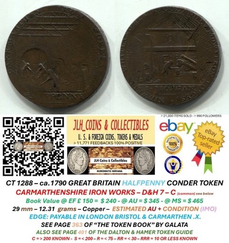 1790 penny conder - ca, gb