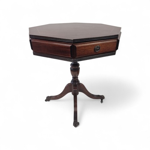 Inlaid mahogany hexagonal - inlaid,