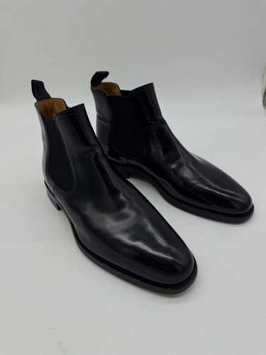 Loake black leather - black, chelsea