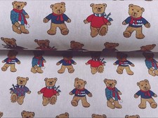 Teddy Bear Linen Look Fabric
