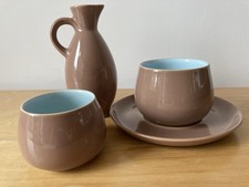 Denby Langley Crockery Set for Oils and Dips with 2 Bowls And Mini Oil Pitcher