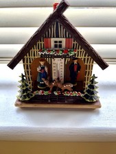 German Black Forest weather house made of plastic, weatherproof