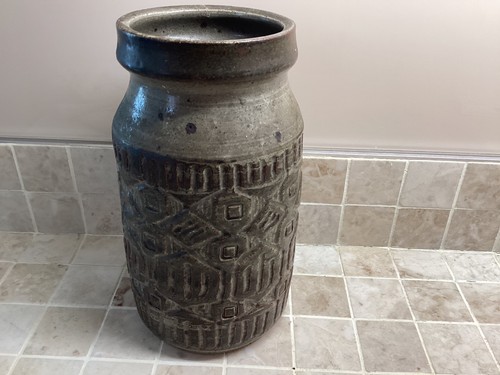 Studio pottery glazed vase - studio,