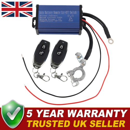 Car battery disconnect cut - disconnect, off