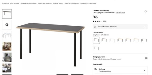 Ikea lagkapten adils desk - ikea, lagkapten/adils