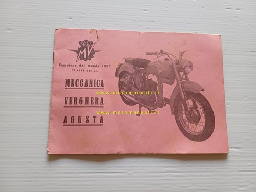 1953 agusta 125 pullman - mv,