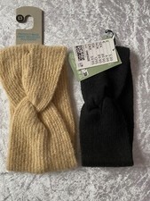 Ladies H&M black headband & Primark beige headband both are BNWT