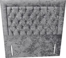 Chesterfield Bumper Crushed Velvet 50" Floor Standing Bed Headboard