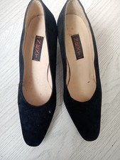 Next Ladies Heels Size 5 Black Suede Court Shoes 