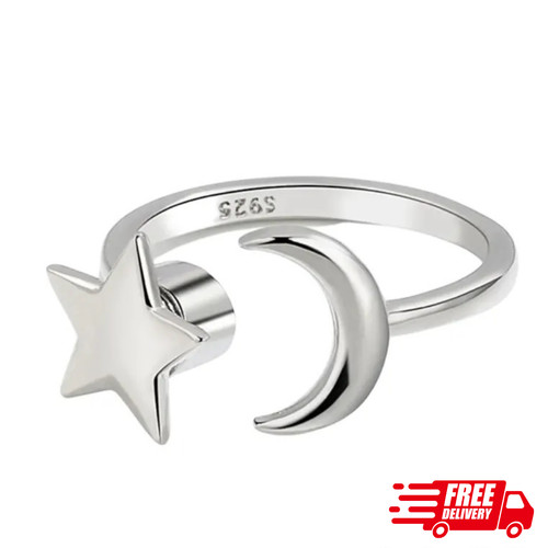 Silver adjustable rings - silver,