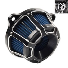 Blue Air Cleaner Intake Filter For Harley Dyna 93-17 Touring Road Street Glide