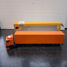 Vintage Lion Toys 1/50 DAF ORANGE ARTICULATED LORRY Good Heavy Piece Ref GC20