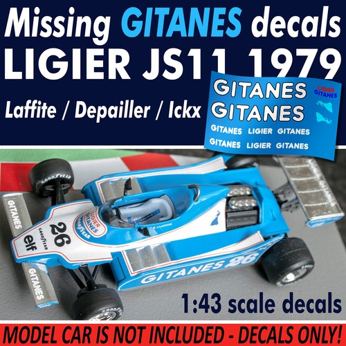 Ligier js11 gitanes decals - ligier,