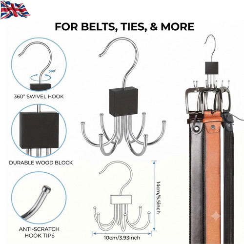 Wooden hanger belt tie - belt, &