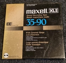 Maxell XLII 35-90 Position EE 7." X 1/4"  Reel to Reel Tape USED ONCE