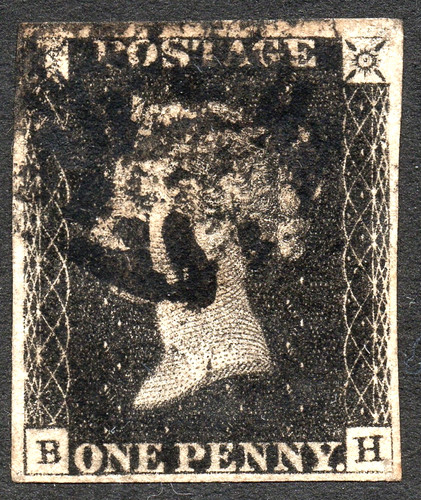 1840 penny black - 1d,