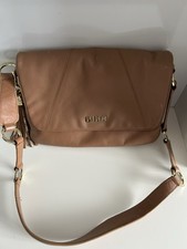 BIBA Tan Leather Shoulder Bag 