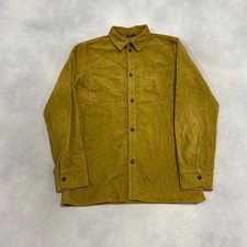 Vintage Corduroy Shirt Long Sleeve Cord Shirt With Chest Pockets Men's M