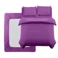 Reversible duvet quilt cover - duvet,