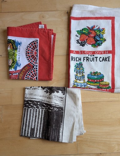 Vintage tea towels - , x