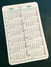 ROLEX Calendar 1973 Submariner