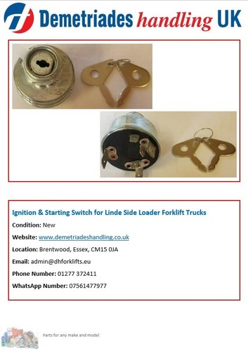Ignition starting switch for - &,