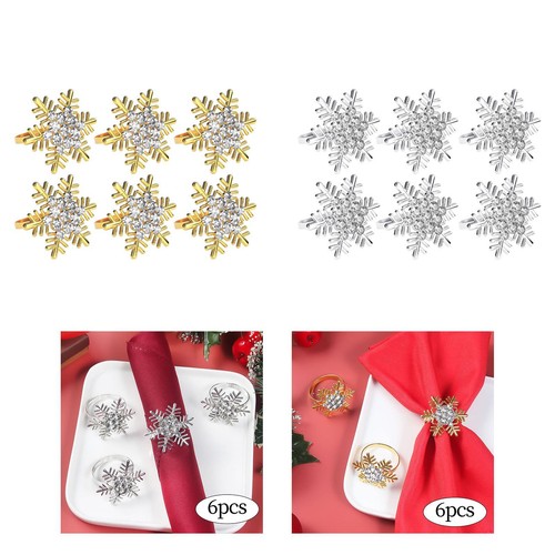 Snowflake napkin rings - snowflake,