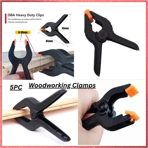 5pcs spring clamps set plastic - 5pcs,
