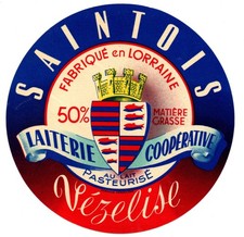 France - Vintage Cheese Label