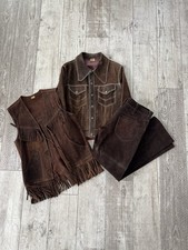 Vintage Western Suede Leather