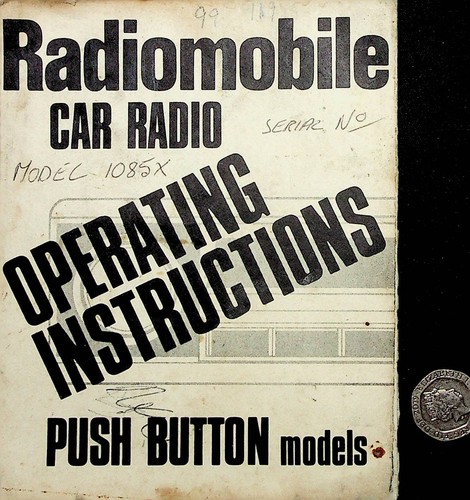 1970 radiomobile car radio - 1970,