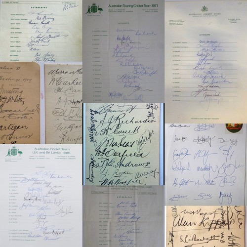 Autograph sheet australia - sheet,