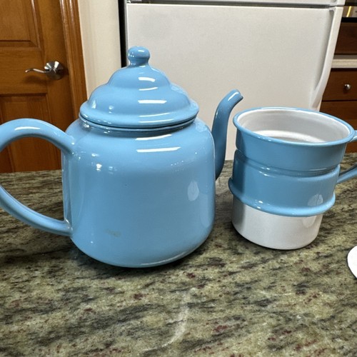 Vintage french drip blue - french,