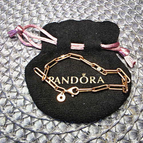 Pandora rose gold bar link - bar,