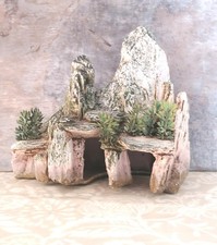 Rock Cave Aquarium Ornament Desert Arizona Plant Fish Tank Decoration Hide