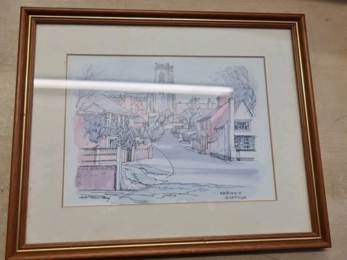 Kersey suffolk framed - framed, drawing