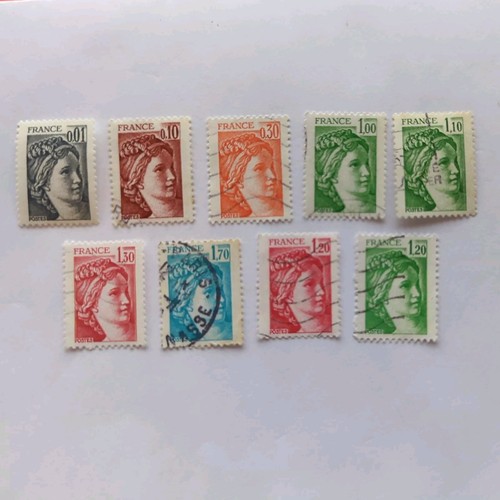 French stamps various - french,