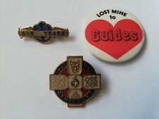 1893 - 1993 Centenary, 6 Years Service Etc Girl Guides Badges.