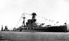 Battleship HMS Barham of the