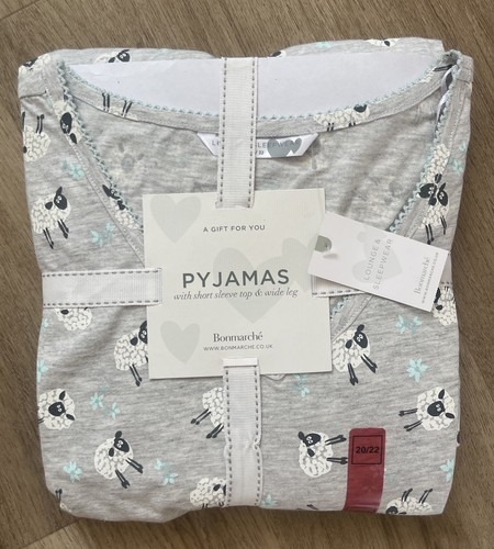 Grey sheep print - grey, pyjamas