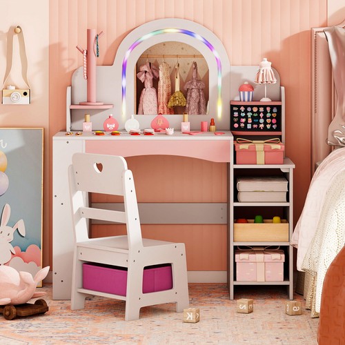 Kids vanity table set princess - vanity,