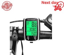 Waterproof Wireless Bike Speedometer Computer Speedo MTB Cycling Odometer LCD 